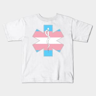 Star of Life Trans Pride Kids T-Shirt